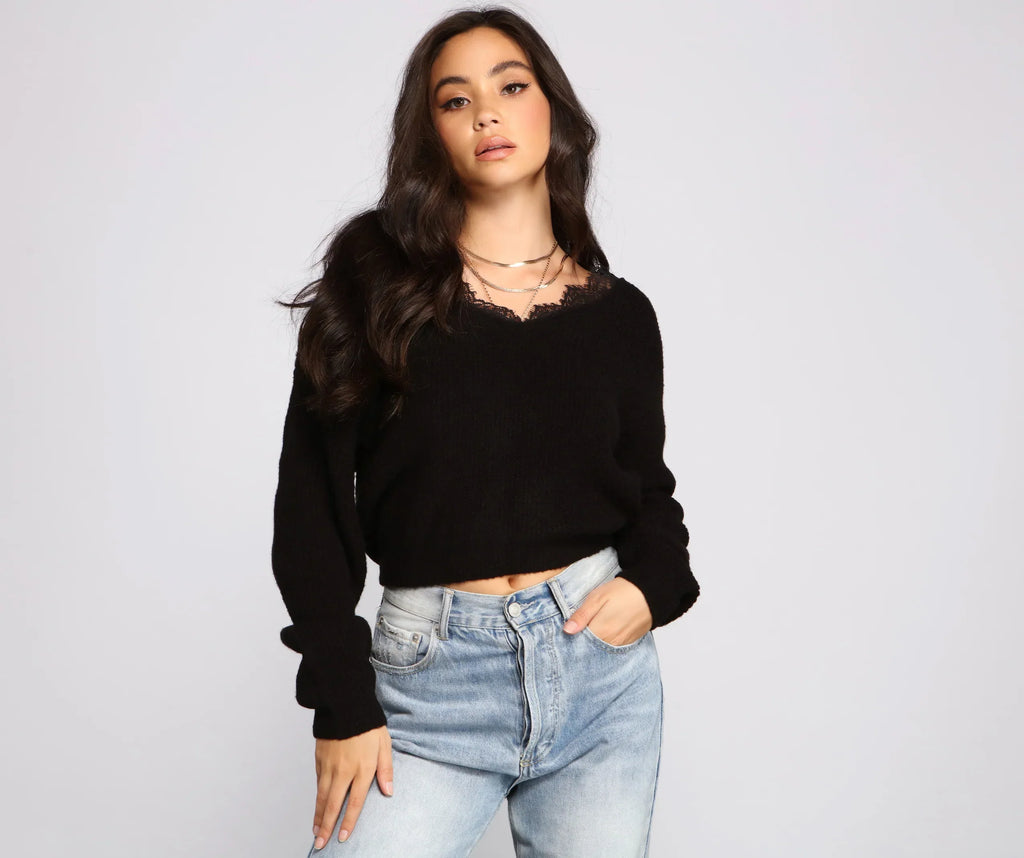 Mantenere il maglione chic in pizzo