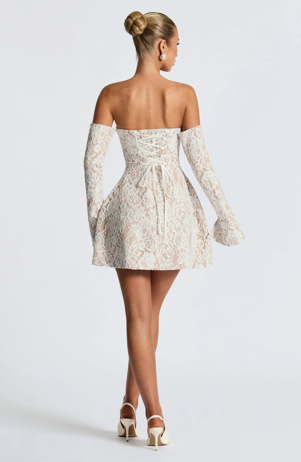 Vestido Mini Salone - Marfim