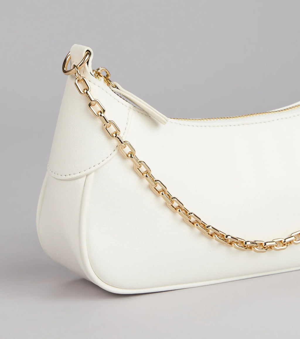 Borsa a spalla Icon Living con tracolla a catena
