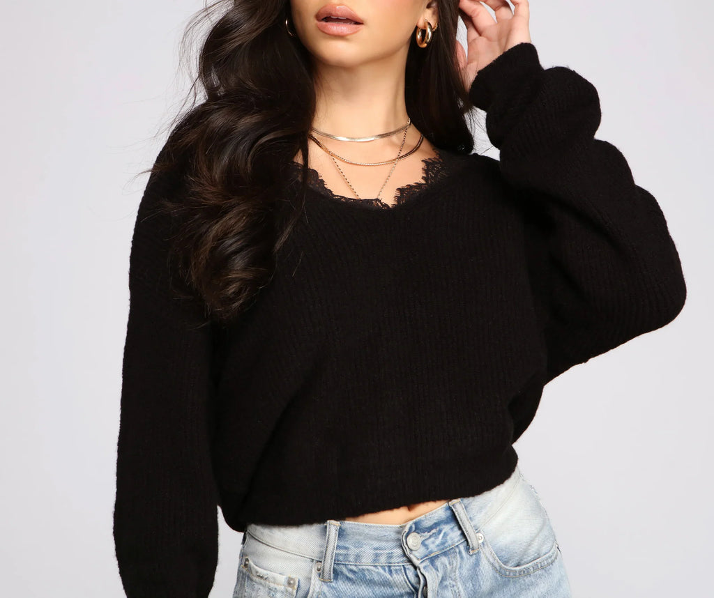 Mantenere il maglione chic in pizzo