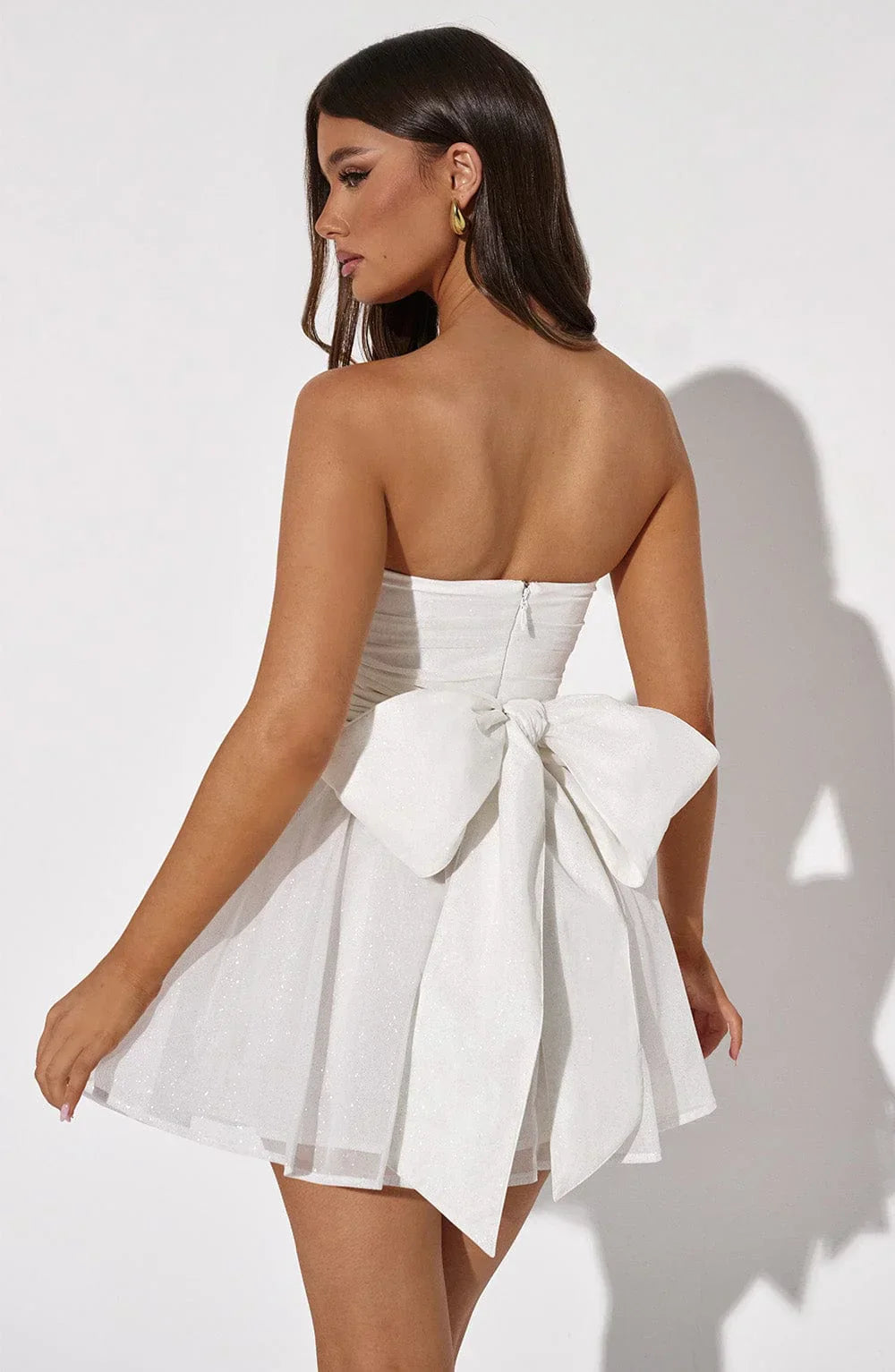 Vestido Mini Katrina - Marfim Cintilante