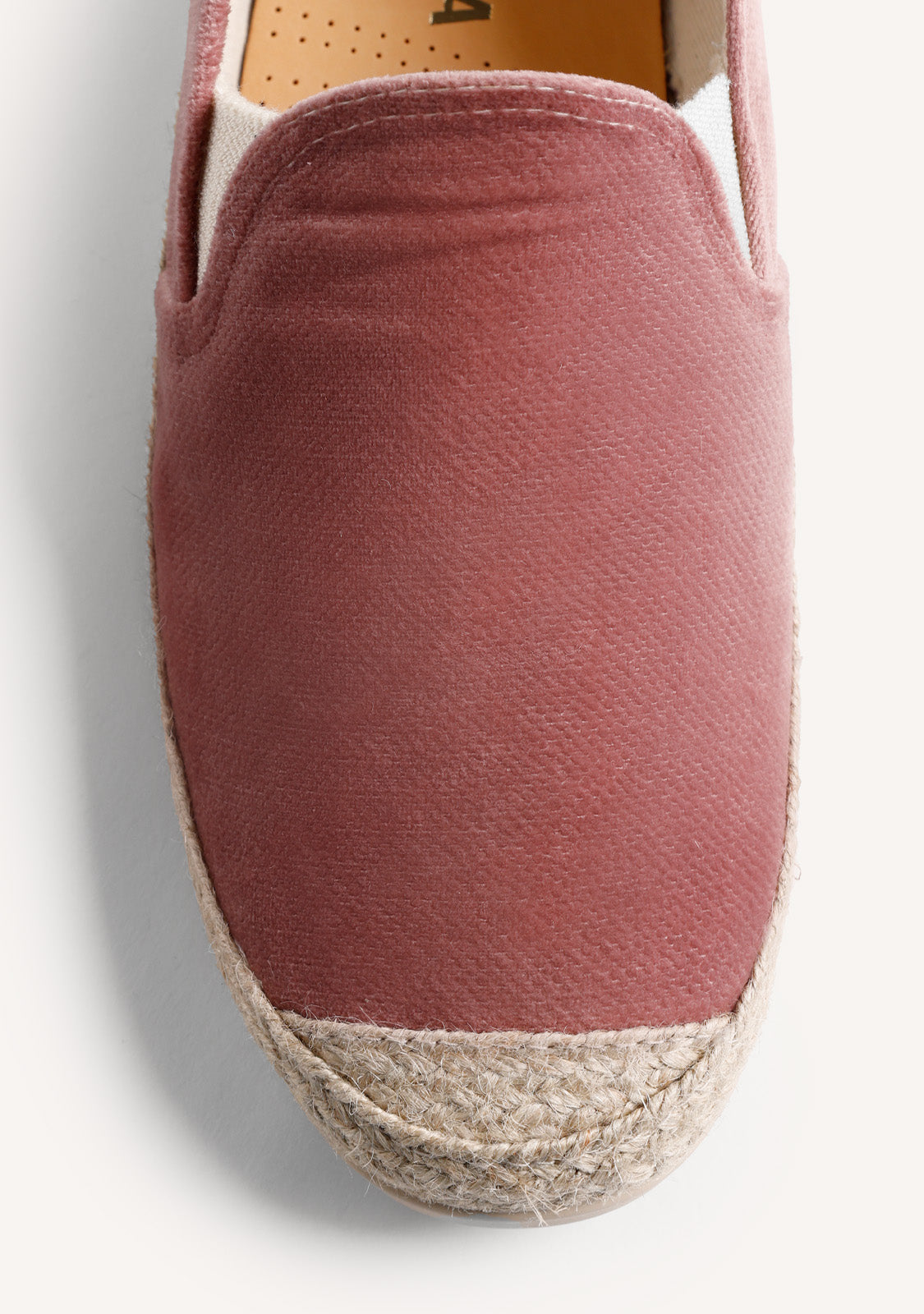 PINK VELVET ESPADRILLES