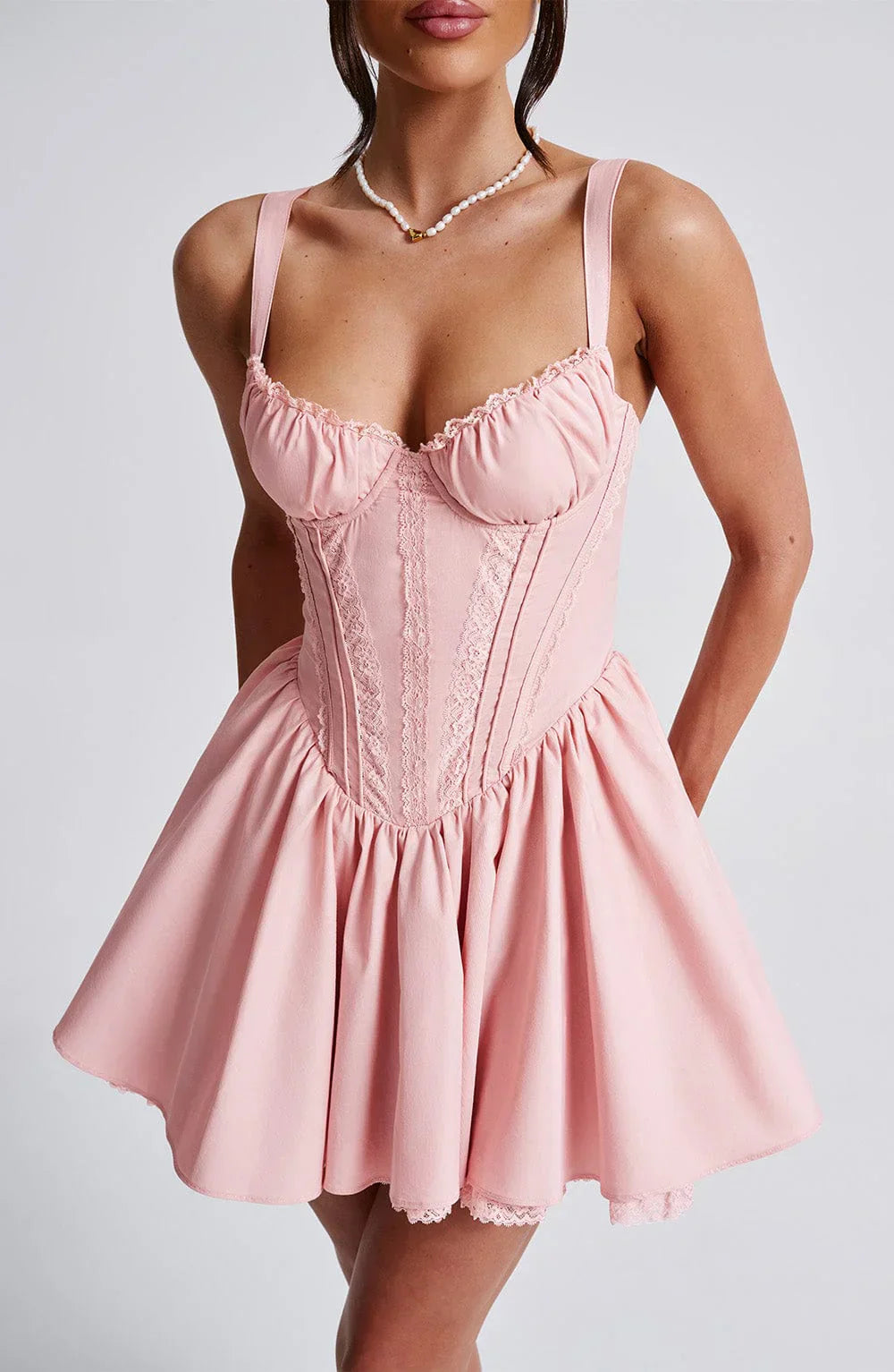 Vestido Mini Josie - Rosa-velho