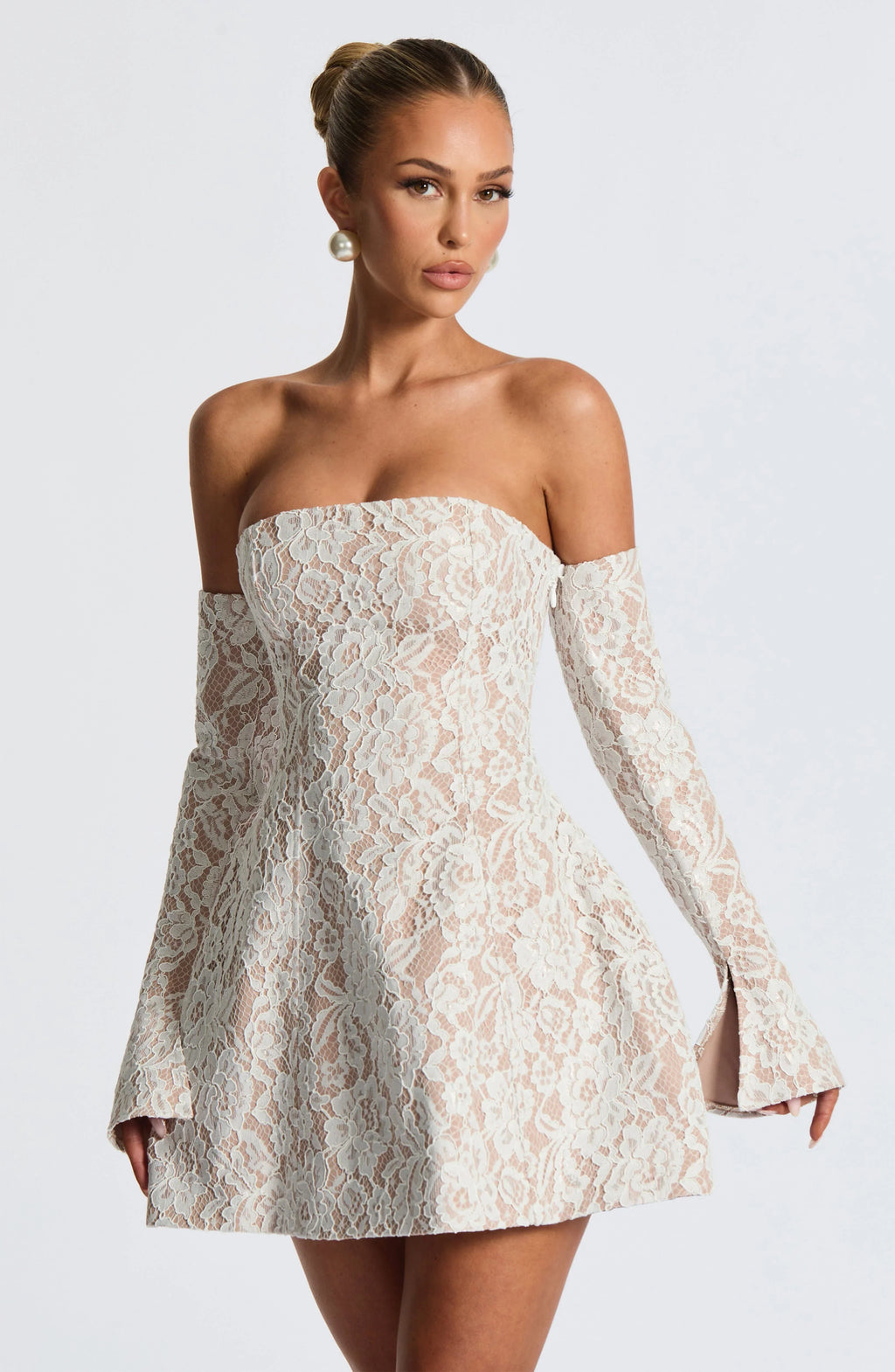 Vestido Mini Salone - Marfim