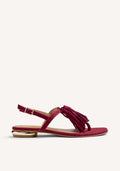 FRINGED LEATHER SANDALS ESCANABA