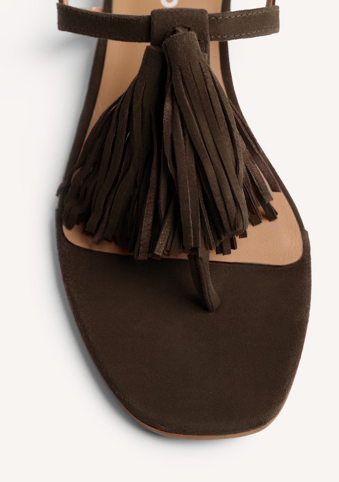 FRINGED LEATHER SANDALS ESCANABA