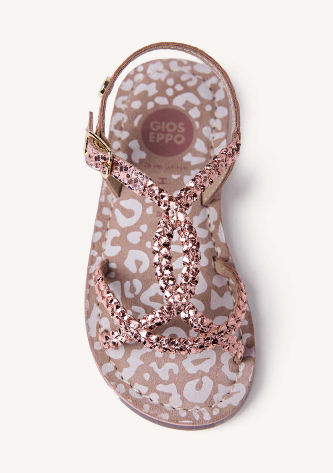 BRAIDED SHINY LEATHER SANDALS BODEN