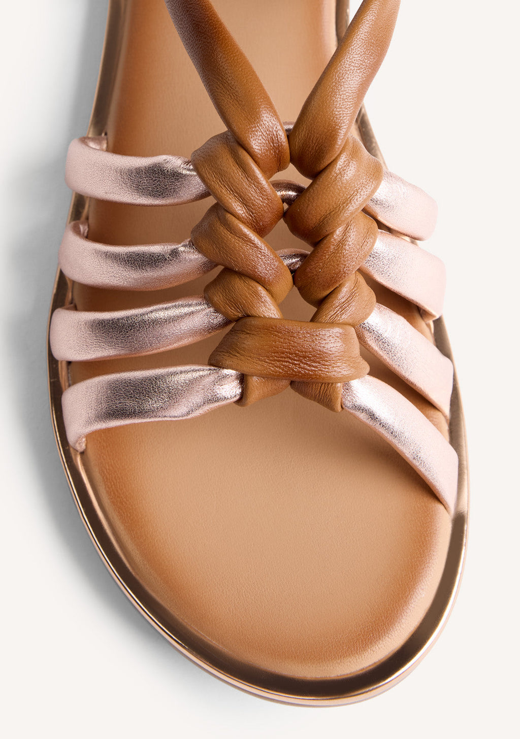 KNOTTED LEATHER SANDALS PEPPERELL