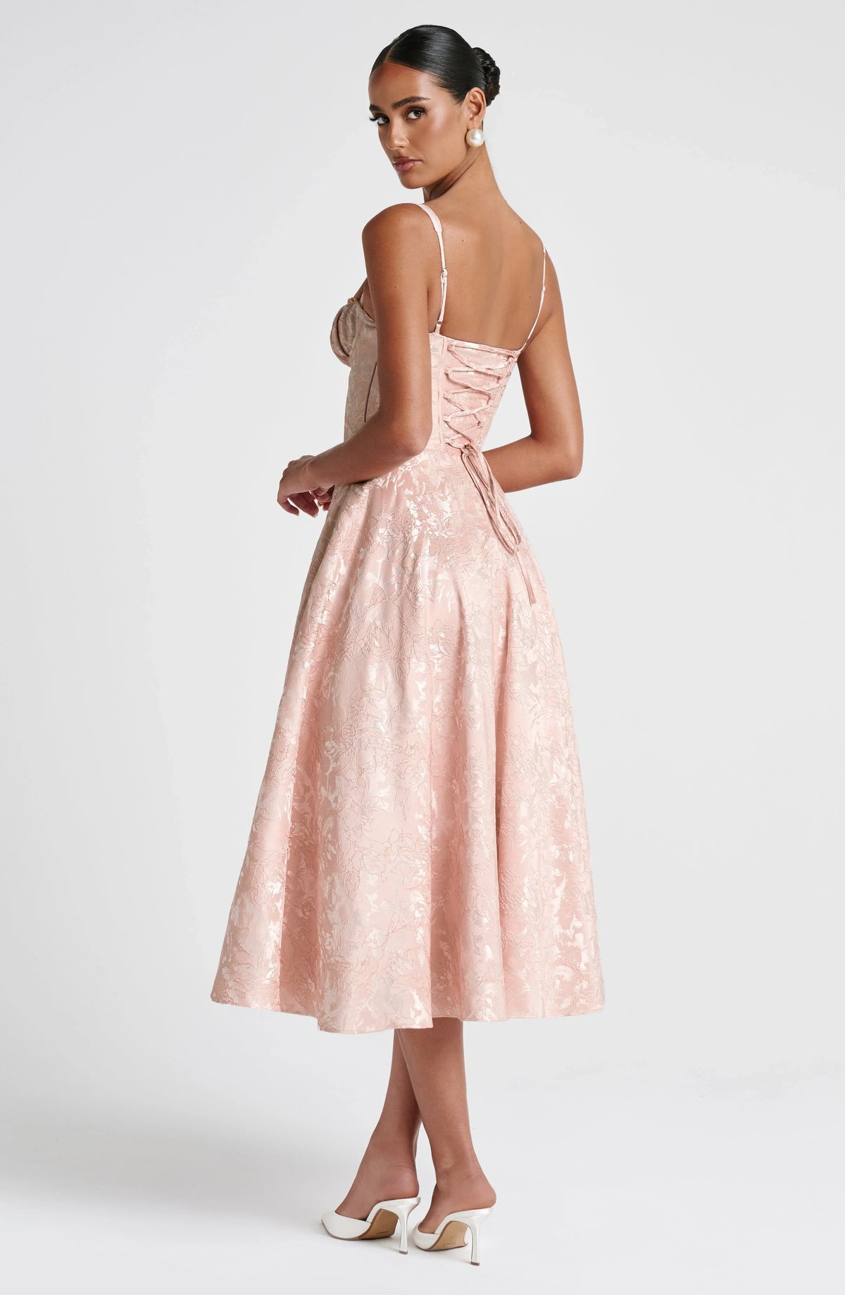 Vestido Midi Amity - Pêssego Suave