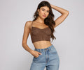 Bustier em Lurex Living In Luxe