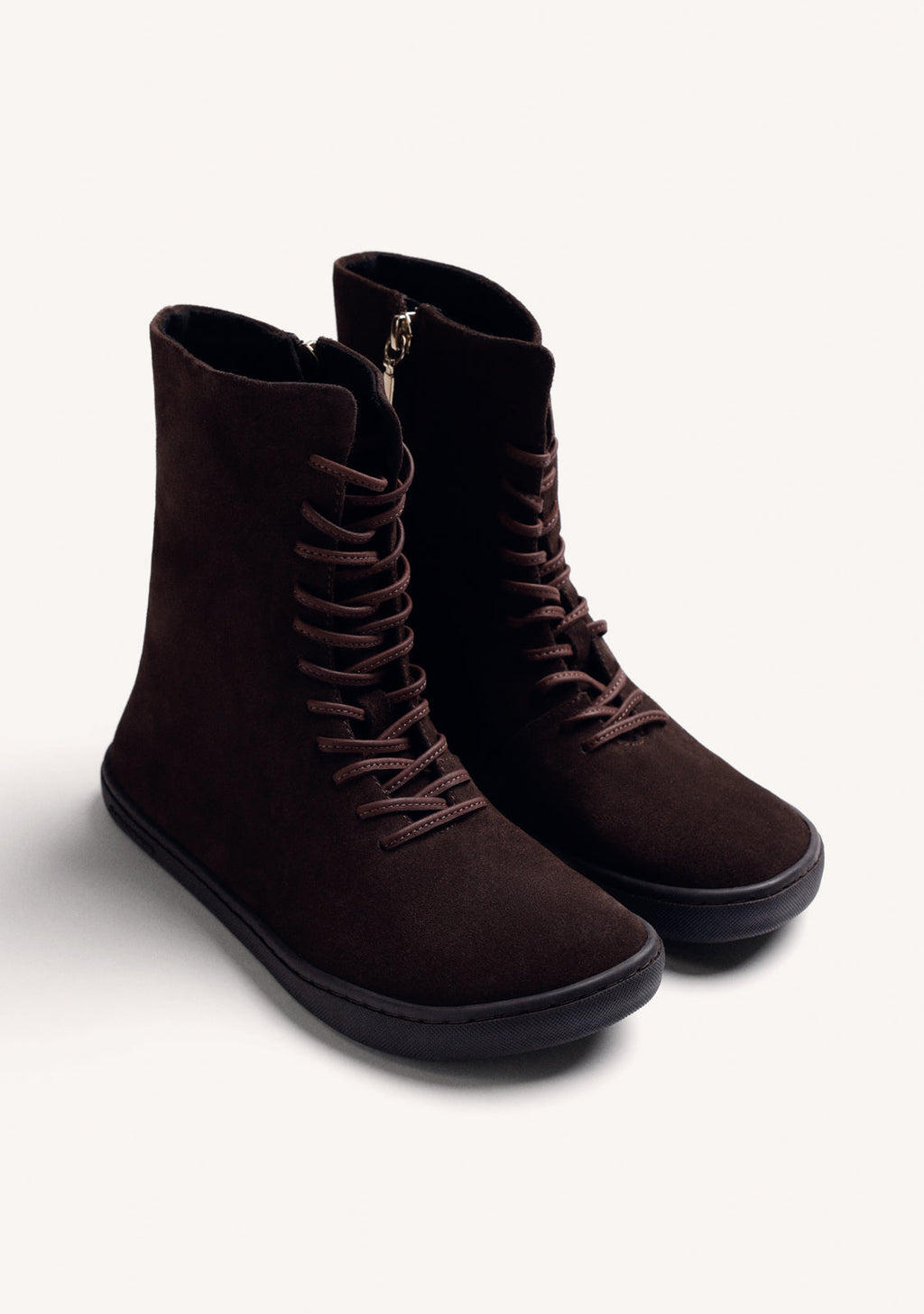 BROWN BAREFOOT LEATHER BOOTS