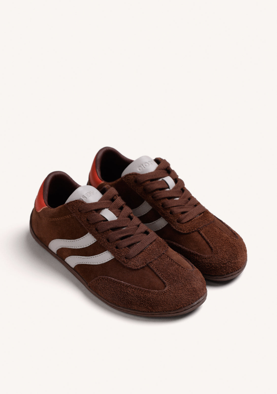 BROWN BAREFOOT LEATHER SNEAKERS