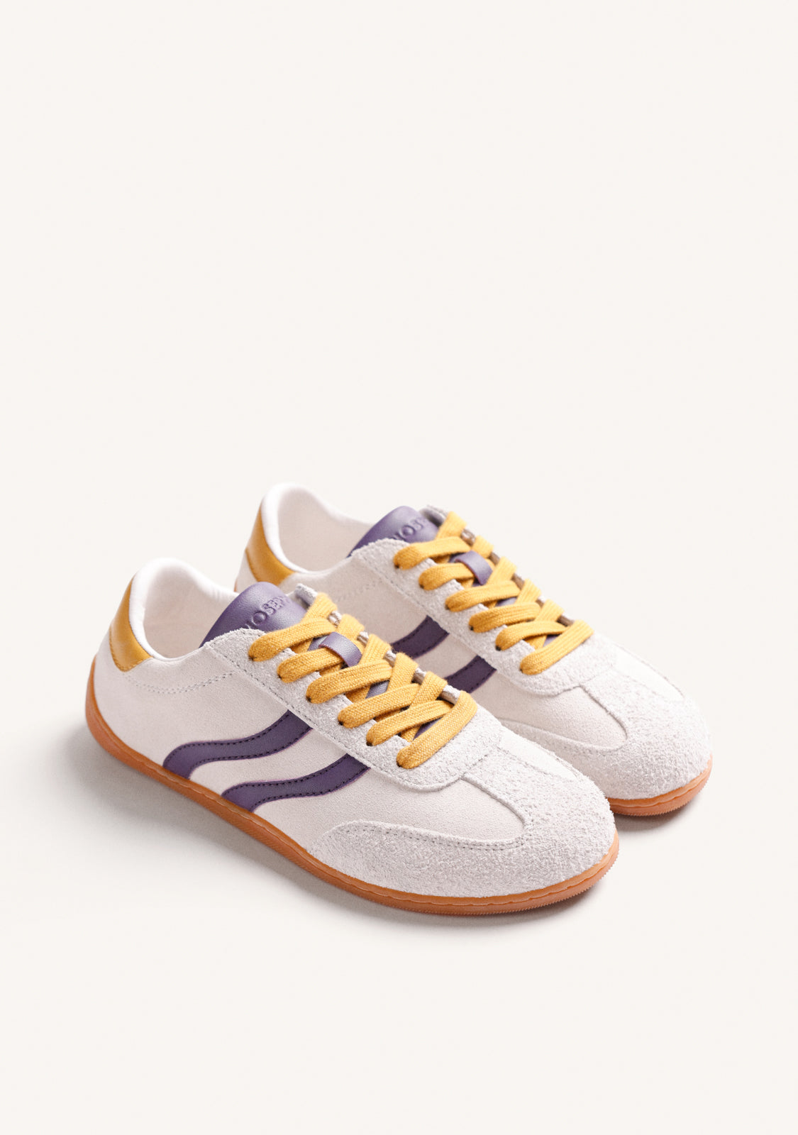 BAREFOOT OFF-WHITE LEATHER SNEAKERS