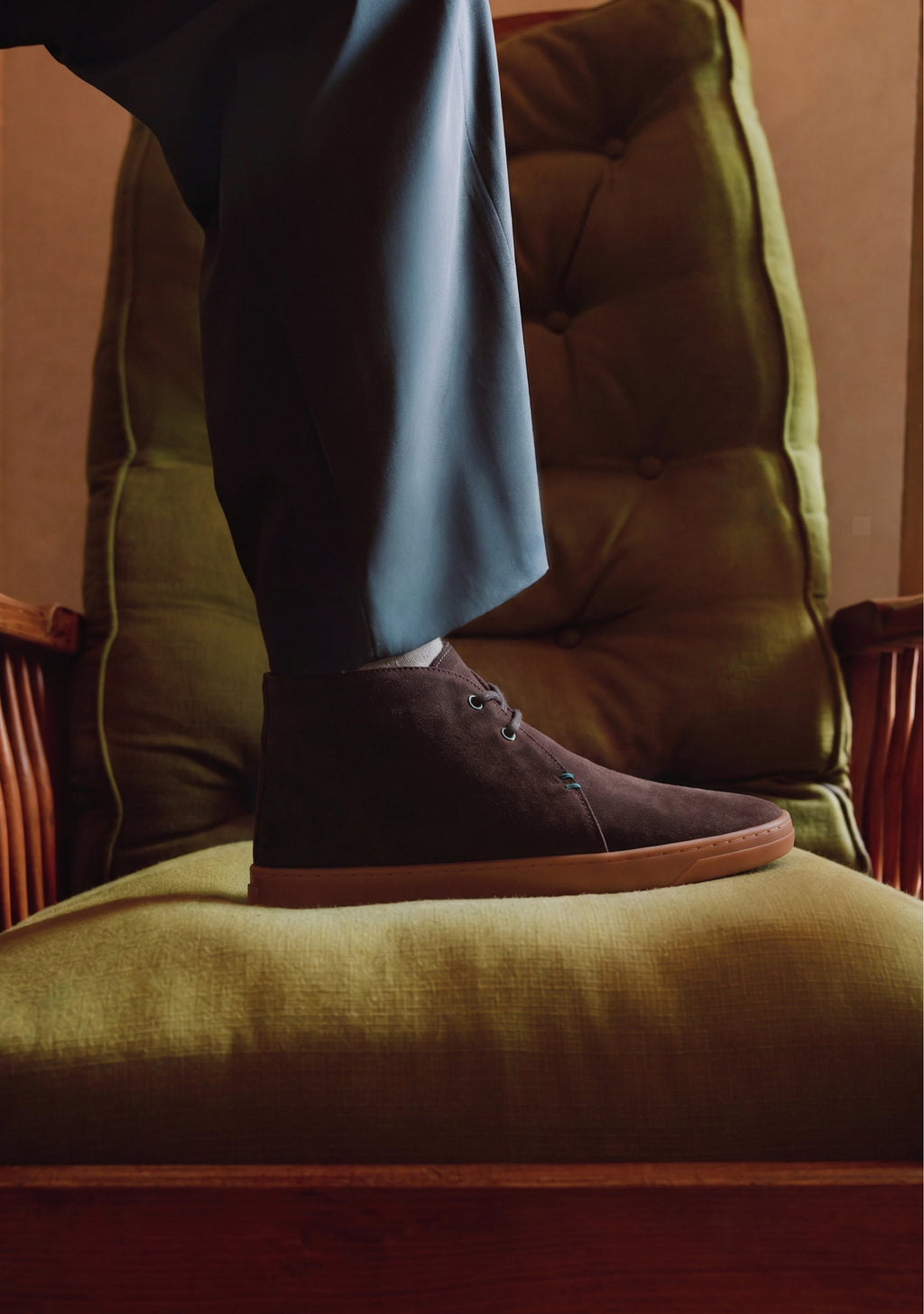 BROWN LEATHER ANKLE BOOTS