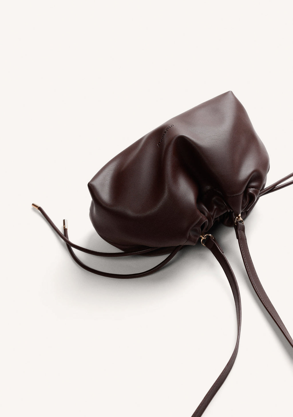 BROWN BUCKET BAG