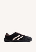 BLACK BAREFOOT LEATHER SNEAKERS