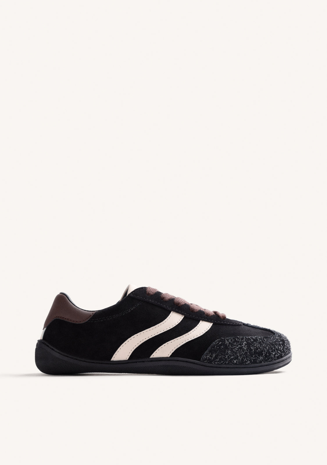 BLACK BAREFOOT LEATHER SNEAKERS