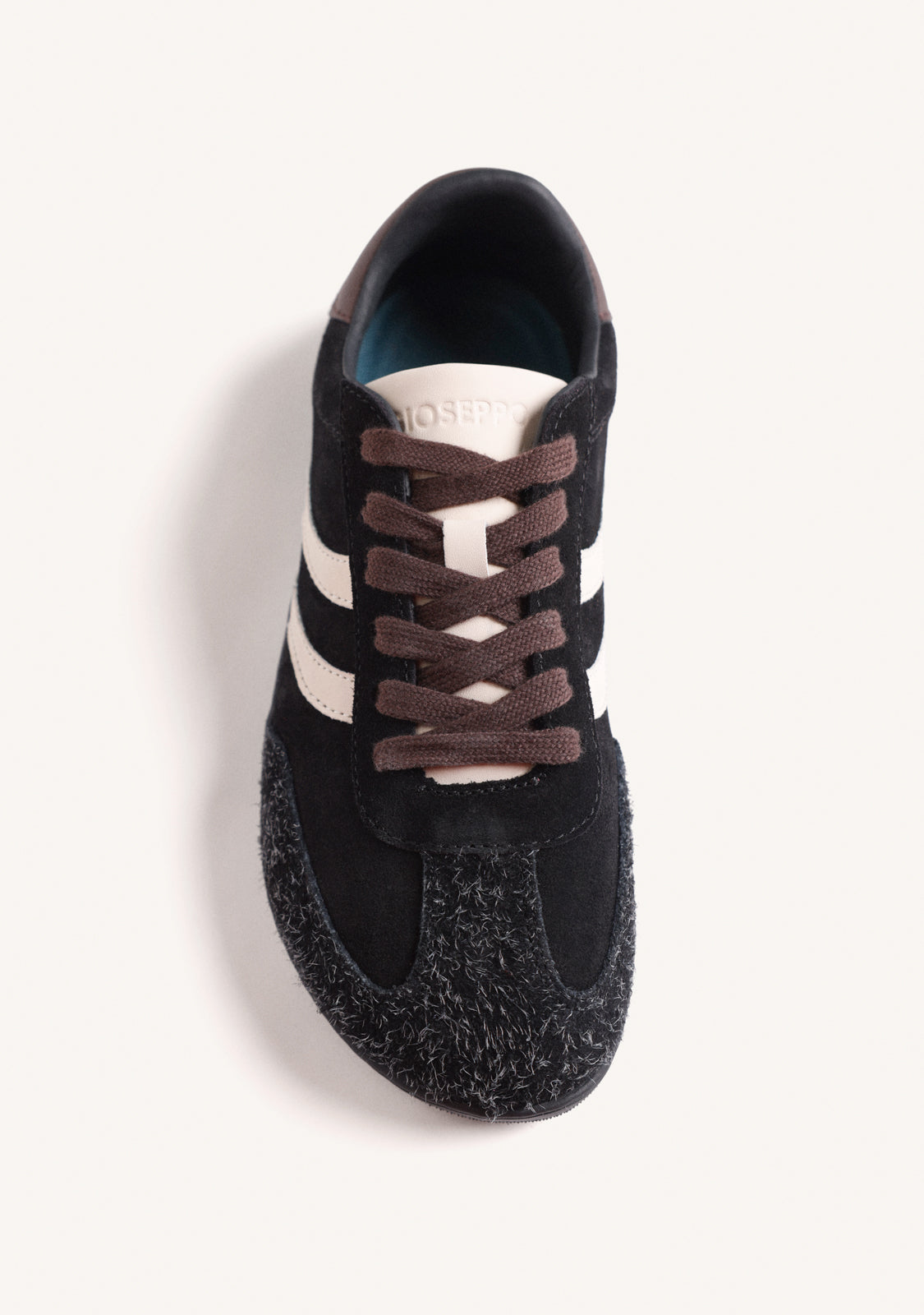 BLACK BAREFOOT LEATHER SNEAKERS