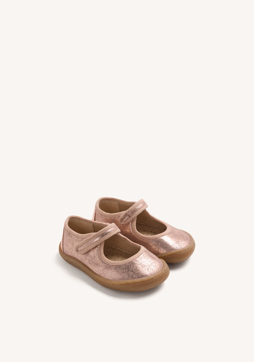 BAREFOOT BALLERINAS IN METALLIC LEATHER