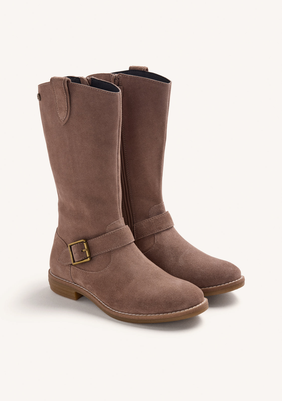 CLASSIC TAUPE LEATHER BOOTS