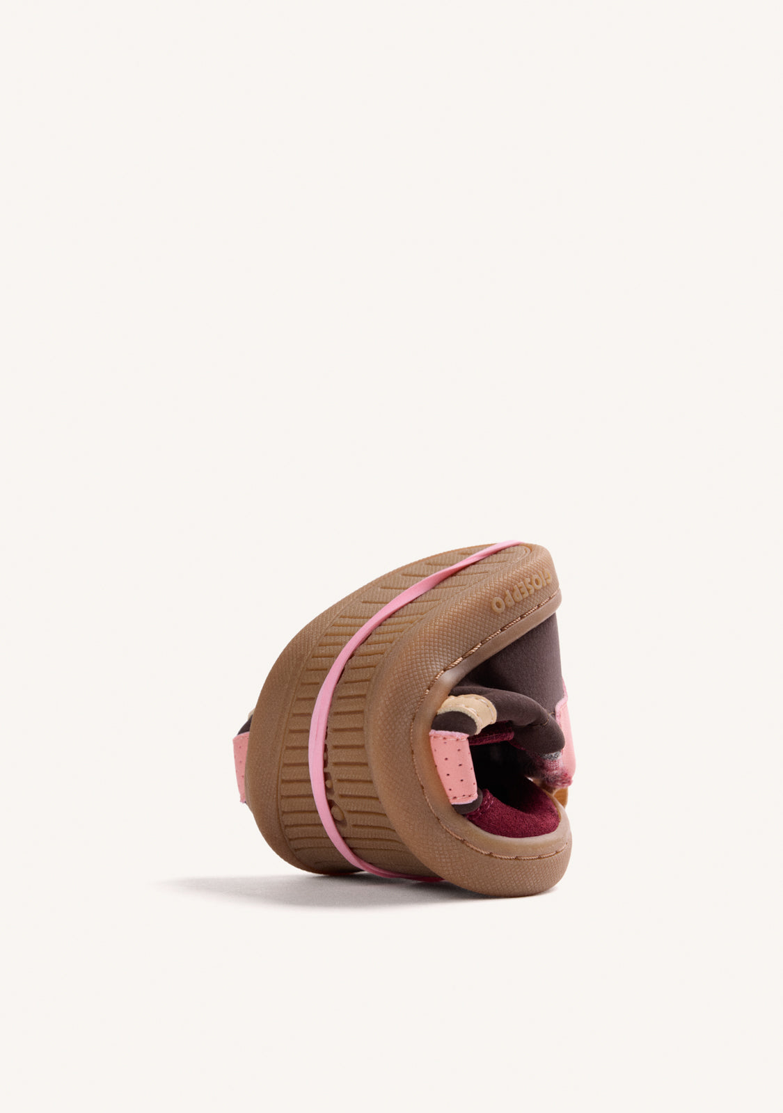 BURGUNDY LEATHER BAREFOOT SHOES