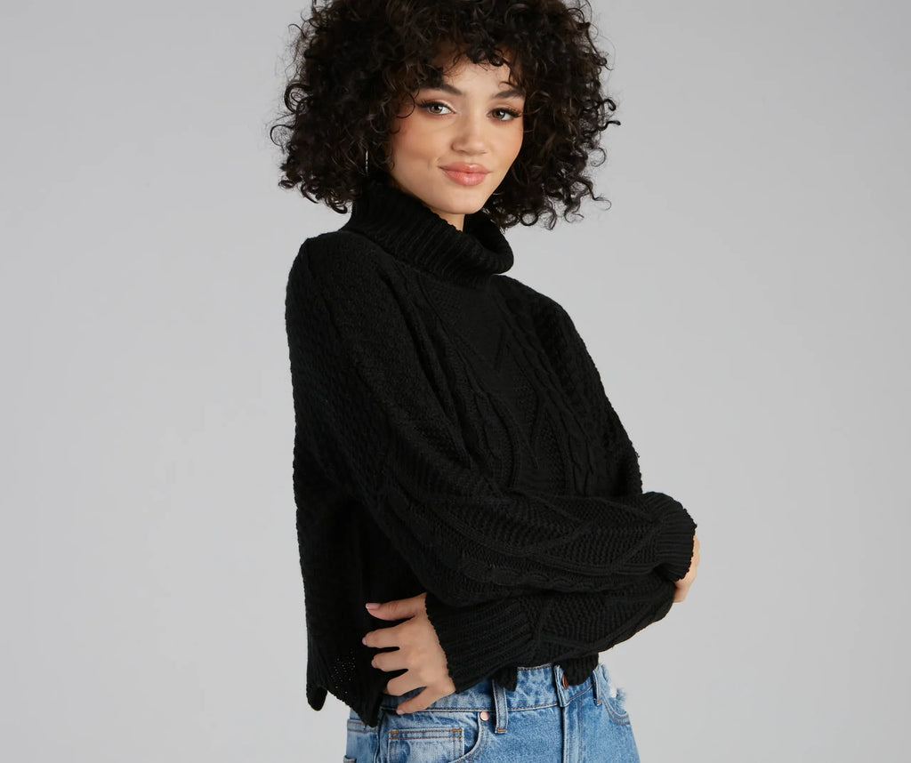 Camisola Trendy Staples com Bainha Festonada