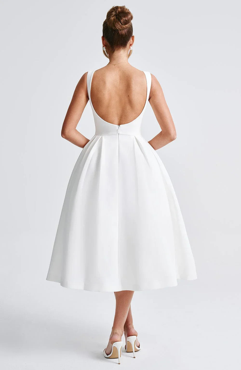 Vestido Midi Clarabella - Marfim