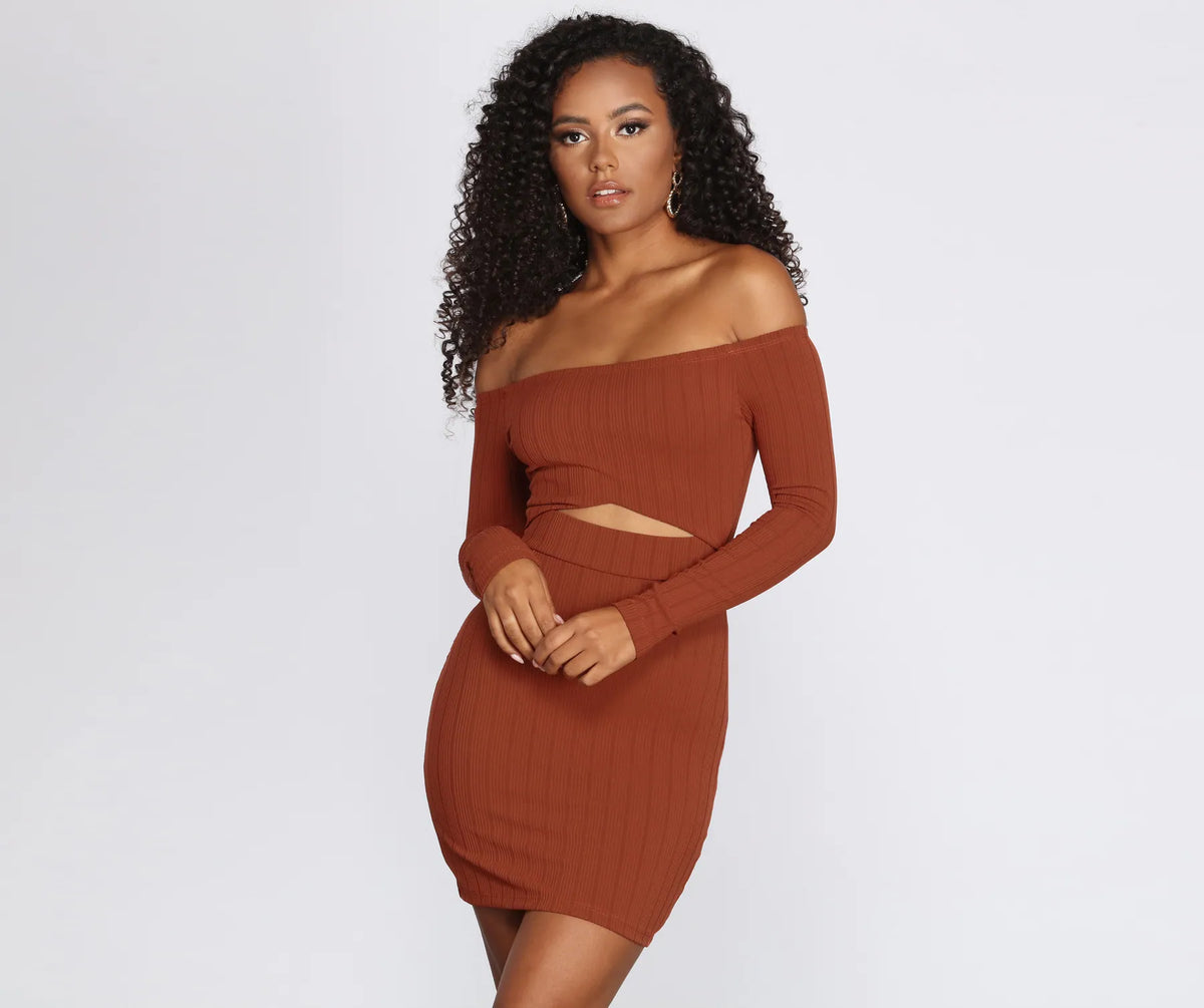 Casual Cut Out Mini Dress