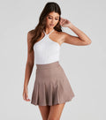 Top corto girocollo in maglia Basic Perfection