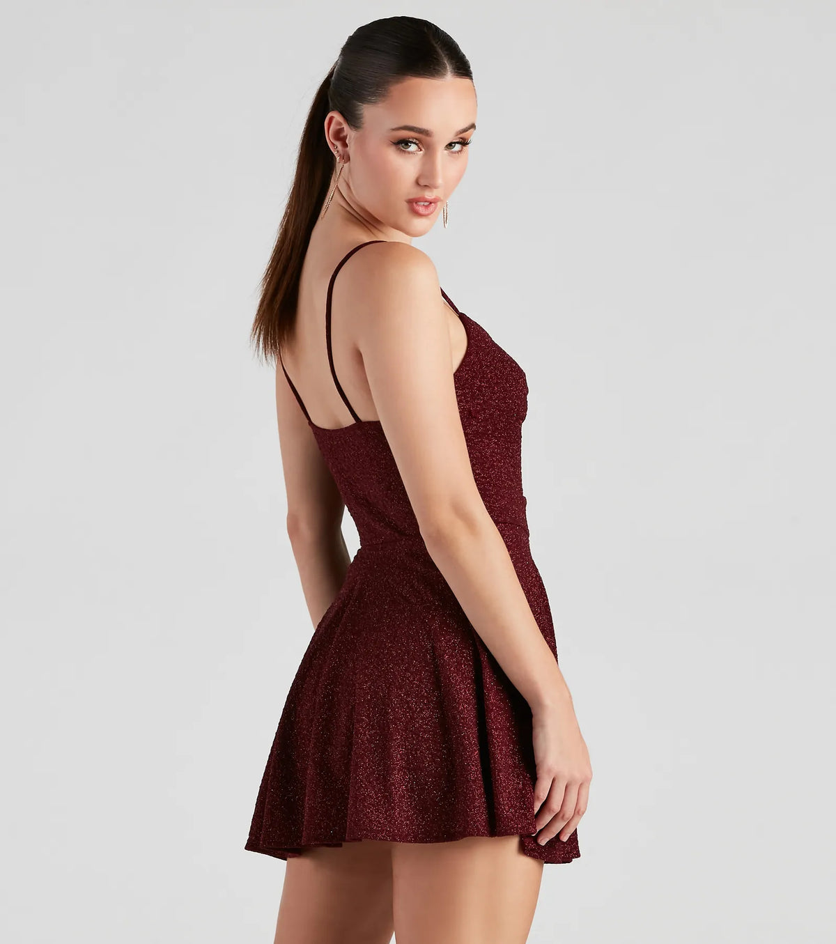 Pagliaccetto skater glitterato stile Twisted
