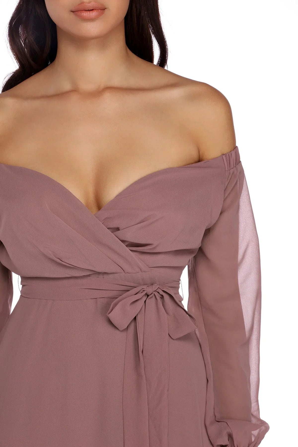 Vestido Formal Floral Cruzado Britt