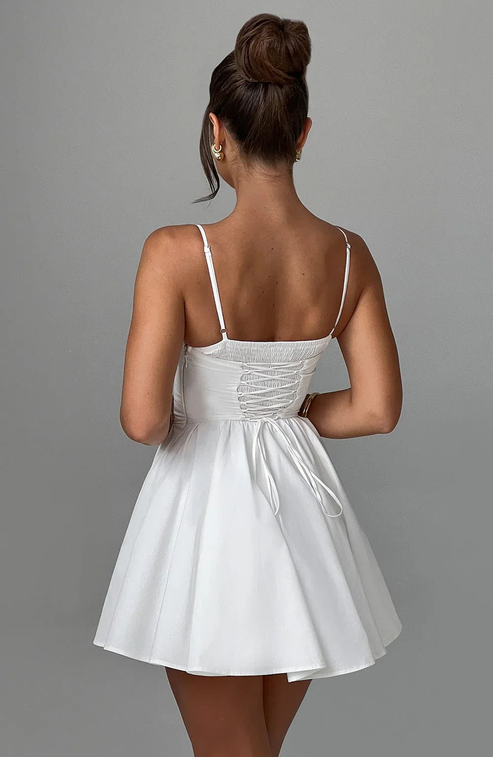Vestido Mini Analeigh - Marfim