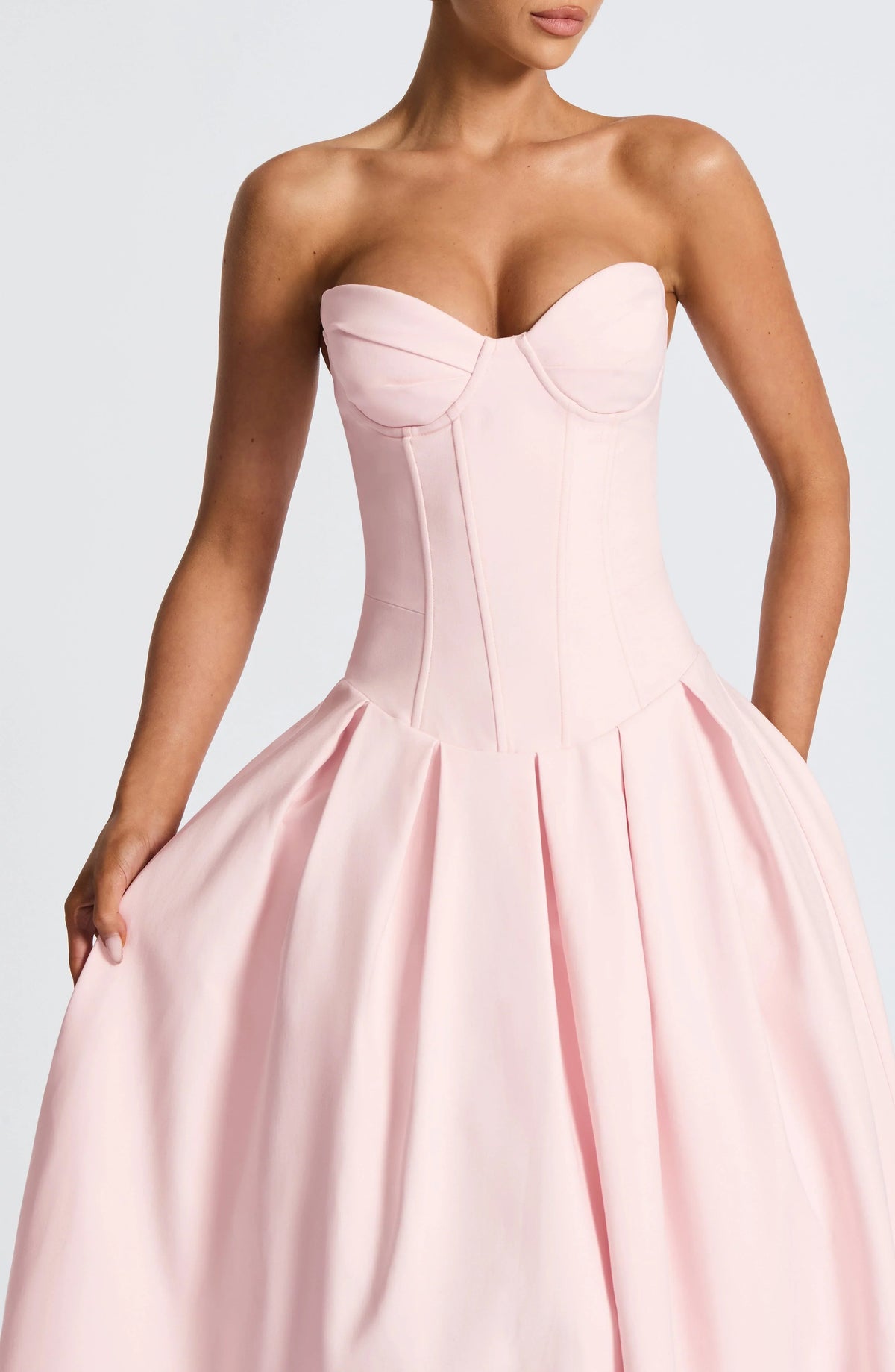 Vestido Midi Salma - Rosa-velho