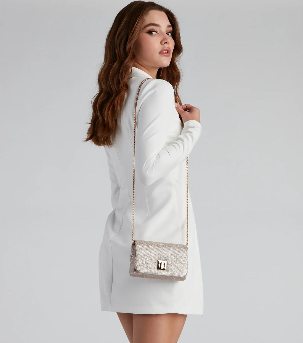 Pochette glitterata Timeless Shine