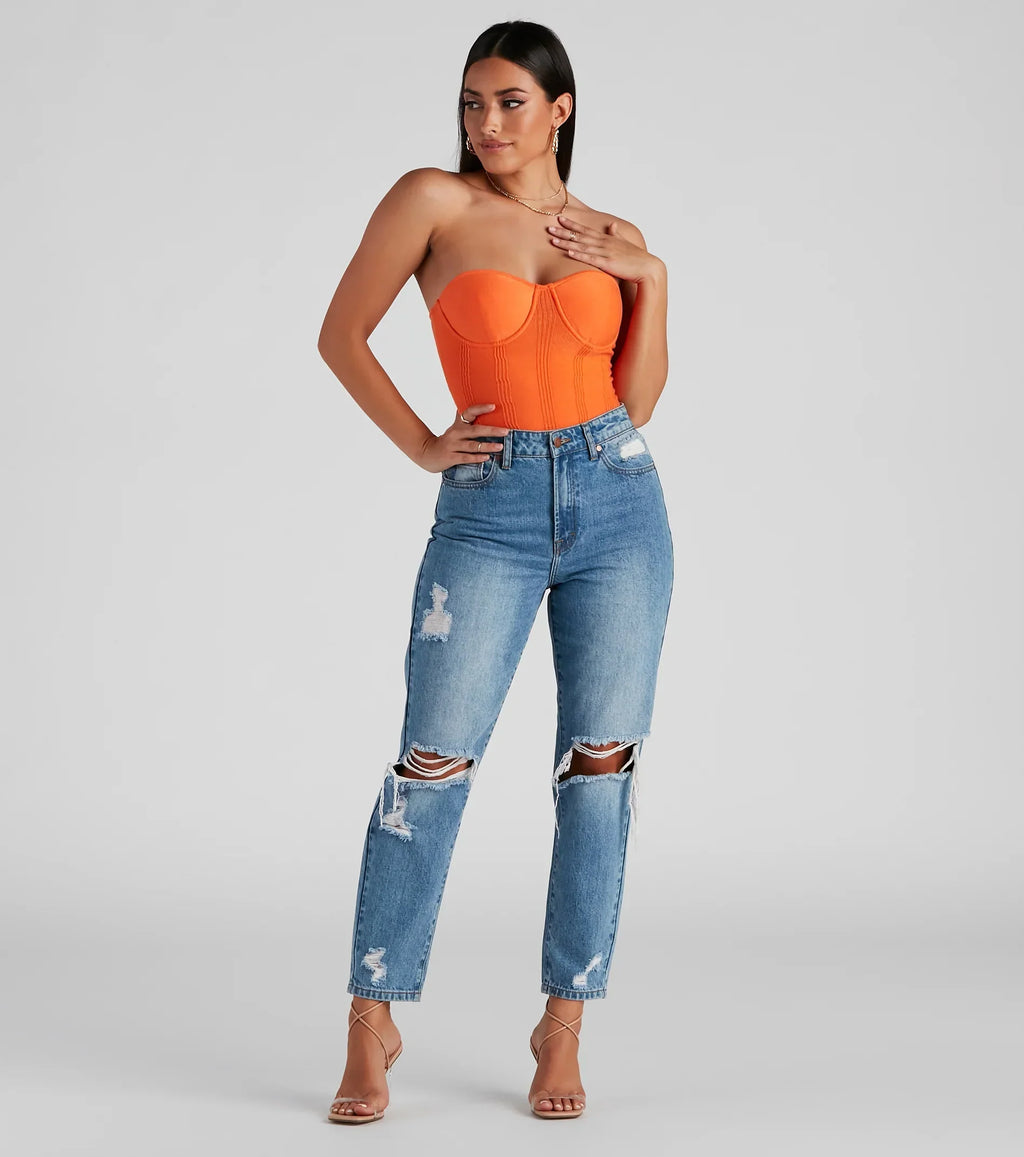 Bustier in maglia Sweet Spot