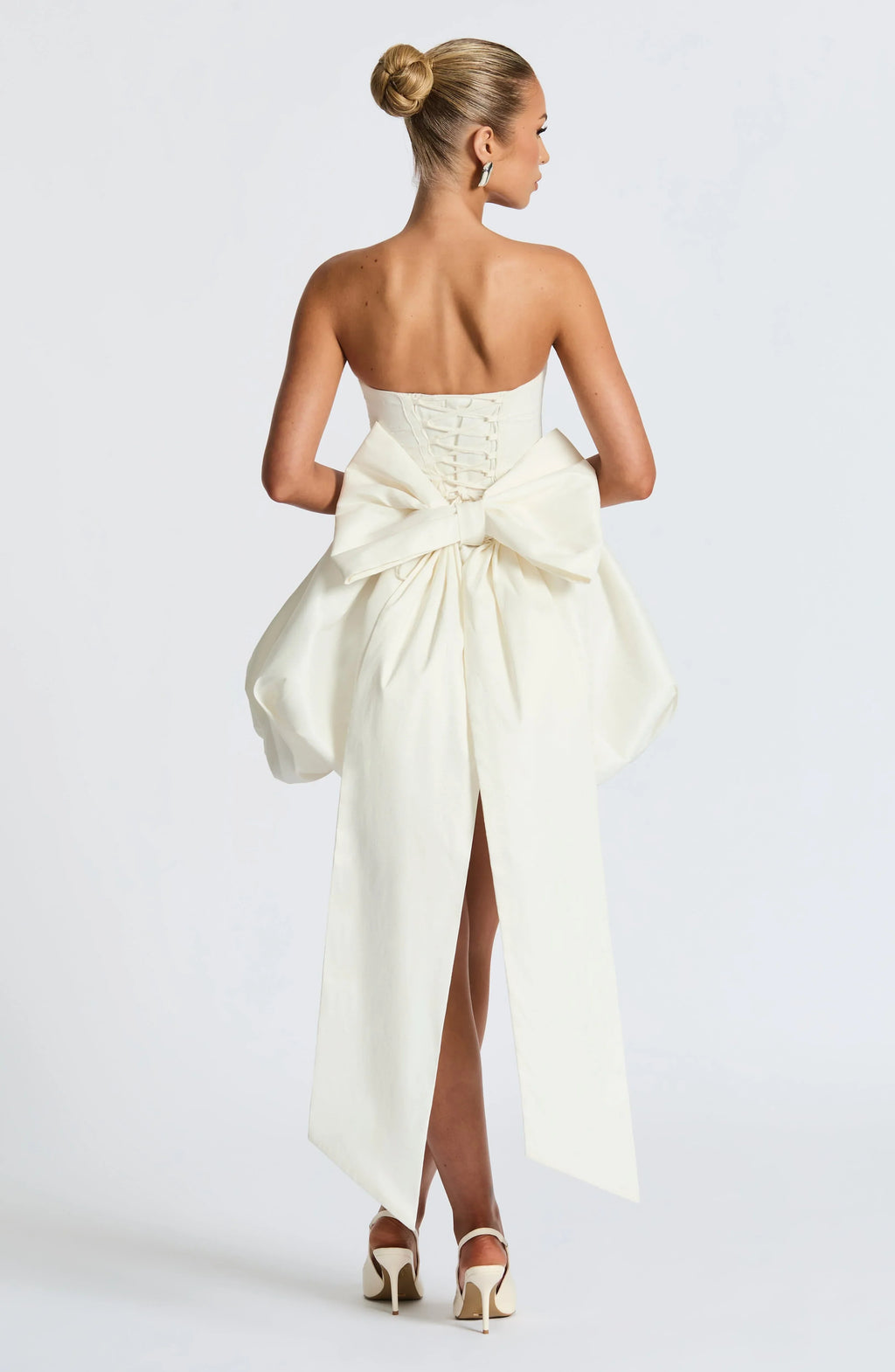 Vestido Mini Lotus - Marfim